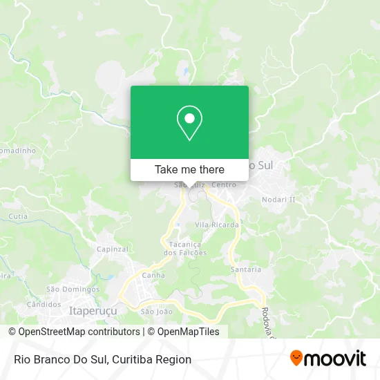Rio Branco Do Sul map