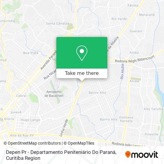 Depen Pr - Departamento Peniteniário Do Paraná map
