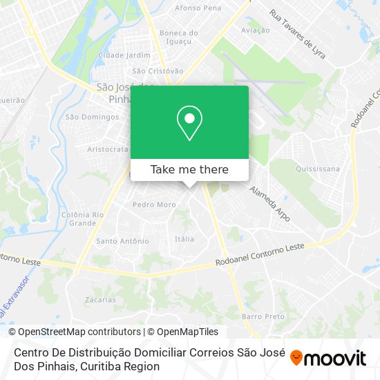 Centro De Distribuição Domiciliar Correios São José Dos Pinhais map