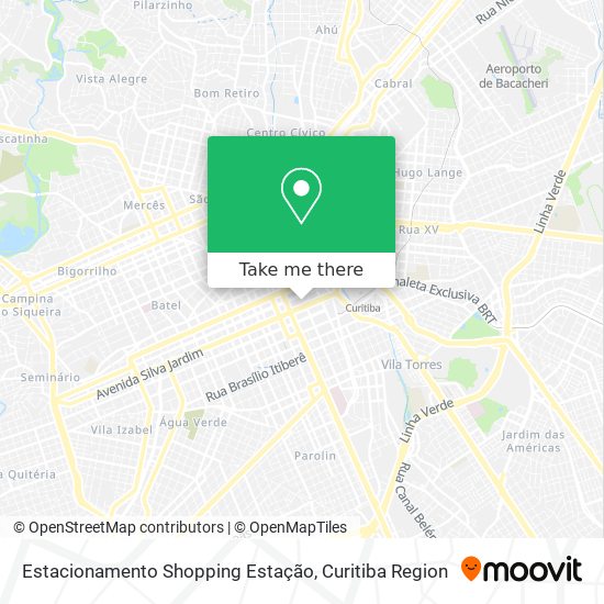 Mapa Estacionamento Shopping Estação