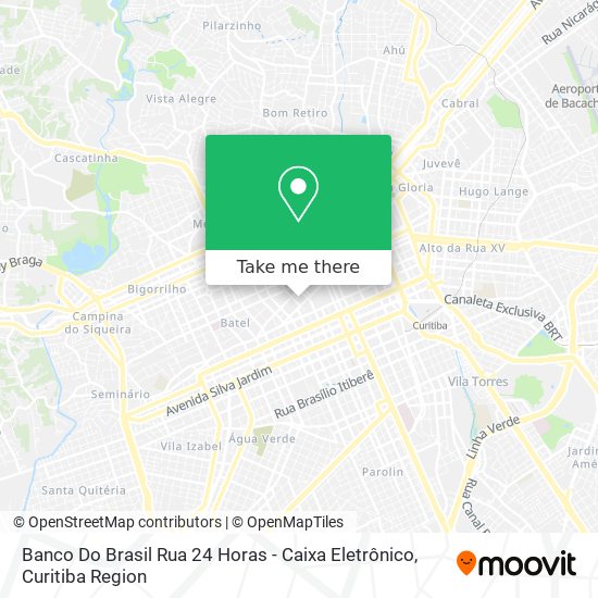 Banco Do Brasil Rua 24 Horas - Caixa Eletrônico map