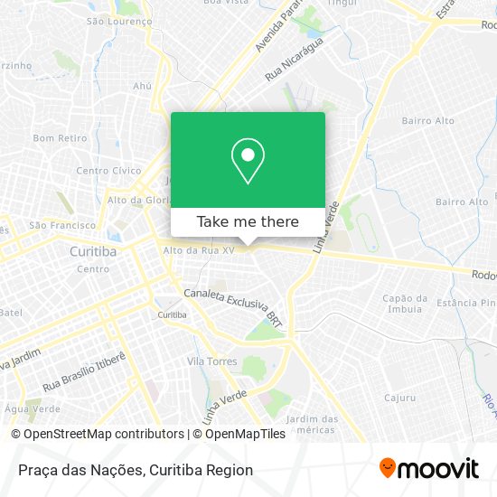 Mapa Praça das Nações