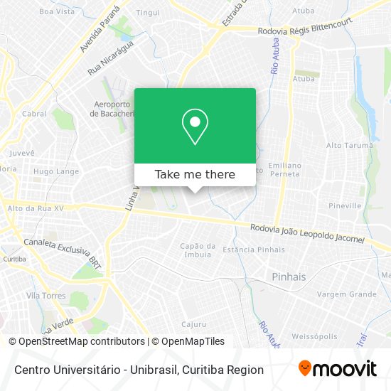 Centro Universitário - Unibrasil map