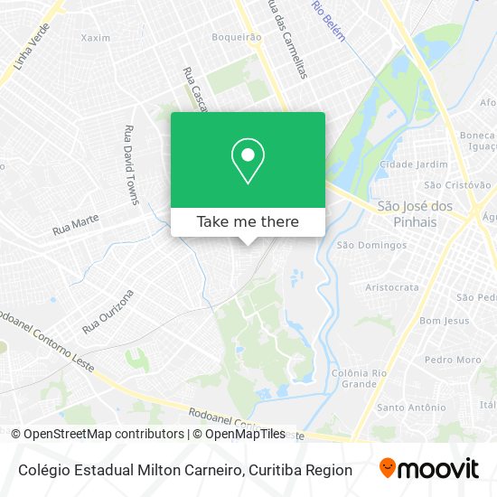 Colégio Estadual Milton Carneiro map