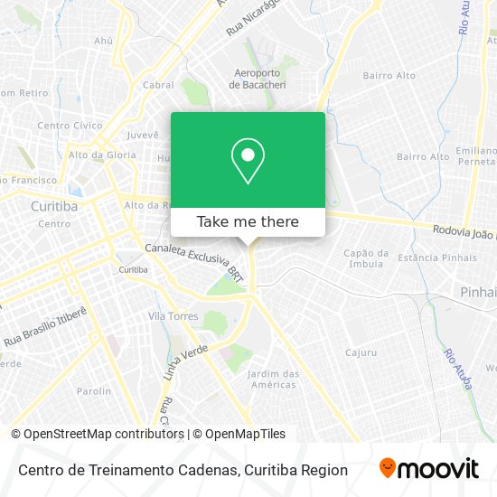 Centro de Treinamento Cadenas map