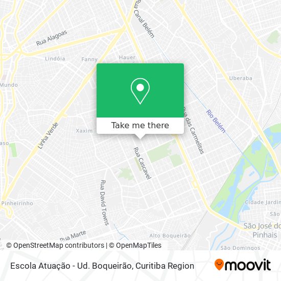 Escola Atuação - Ud. Boqueirão map