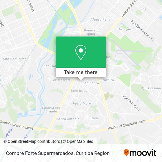 Compre Forte Supermercados map