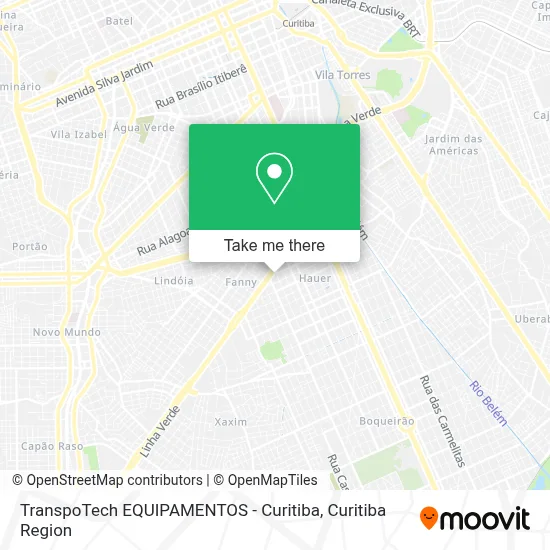 TranspoTech EQUIPAMENTOS - Curitiba map