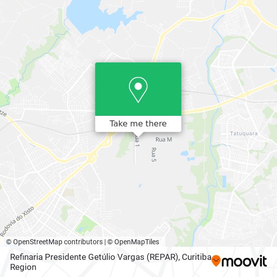 Refinaria Presidente Getúlio Vargas (REPAR) map