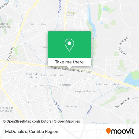 McDonald's map