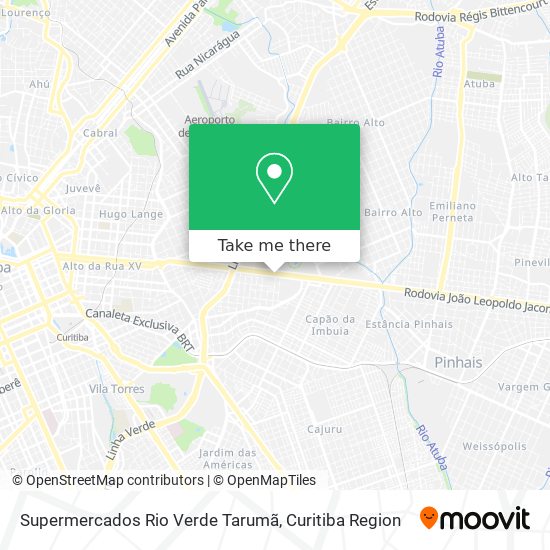 Supermercados Rio Verde Tarumã map