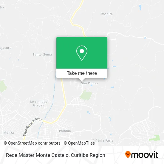 Rede Master Monte Castelo map