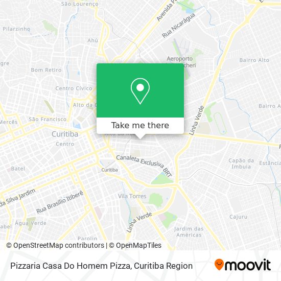 Mapa Pizzaria Casa Do Homem Pizza