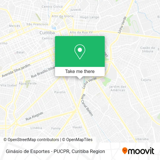 Ginásio de Esportes - PUCPR map