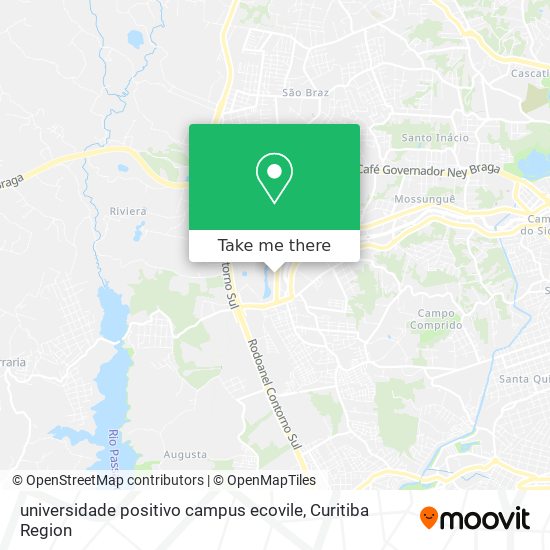 universidade positivo campus ecovile map