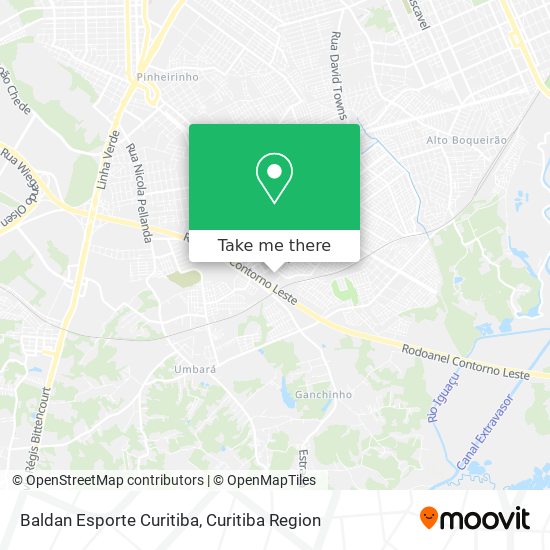 Baldan Esporte Curitiba map