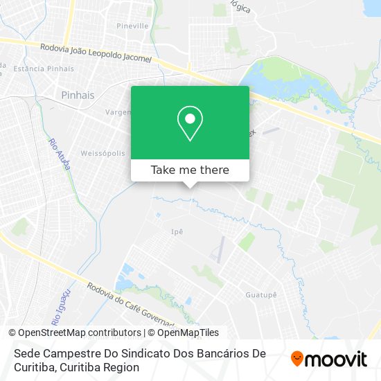 Sede Campestre Do Sindicato Dos Bancários De Curitiba map