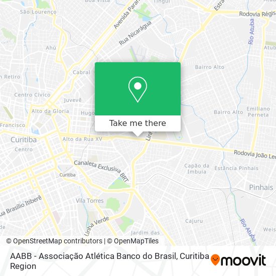 AABB - Associação Atlética Banco do Brasil map