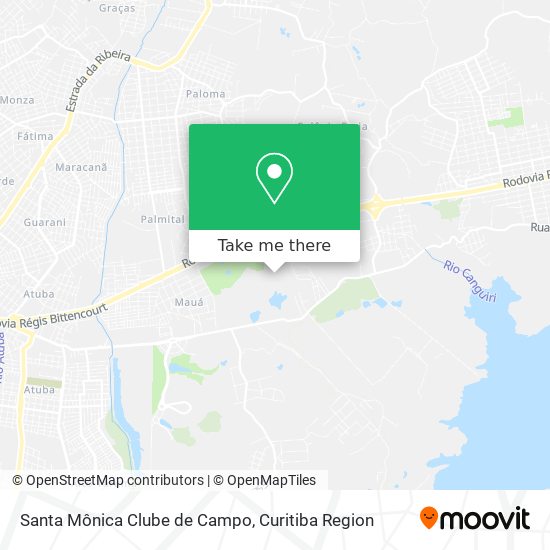 Santa Mônica Clube de Campo map