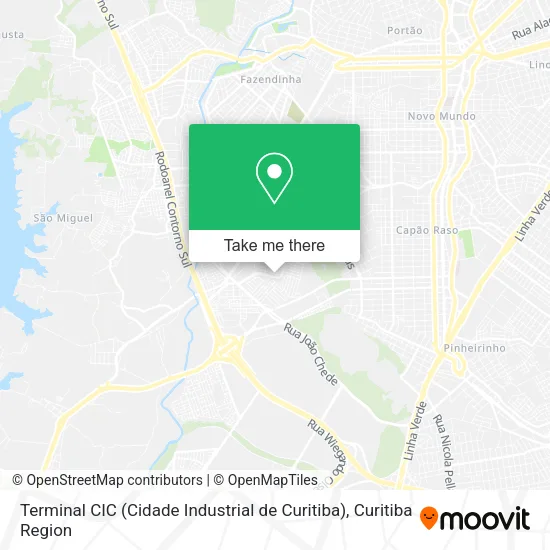 Terminal CIC (Cidade Industrial de Curitiba) map