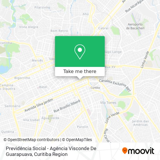 Previdência Social - Agência Visconde De Guarapuava map