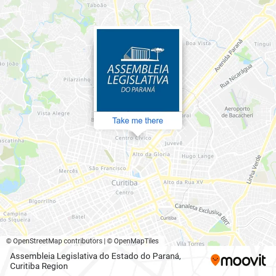 Assembleia Legislativa do Estado do Paraná map