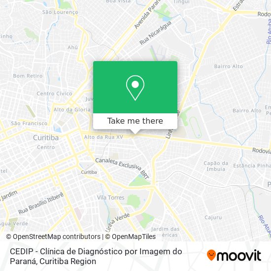 CEDIP - Clínica de Diagnóstico por Imagem do Paraná map