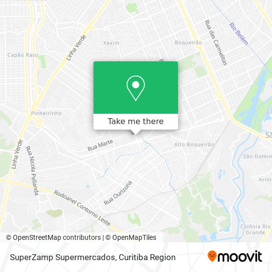 Mapa SuperZamp Supermercados