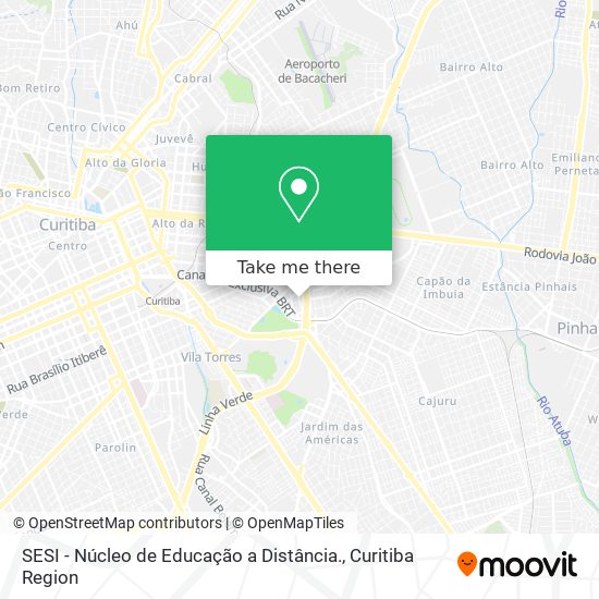 SESI - Núcleo de Educação a Distância. map
