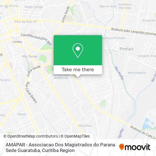 AMAPAR - Associacao Dos Magistrados do Parana Sede Guaratuba map