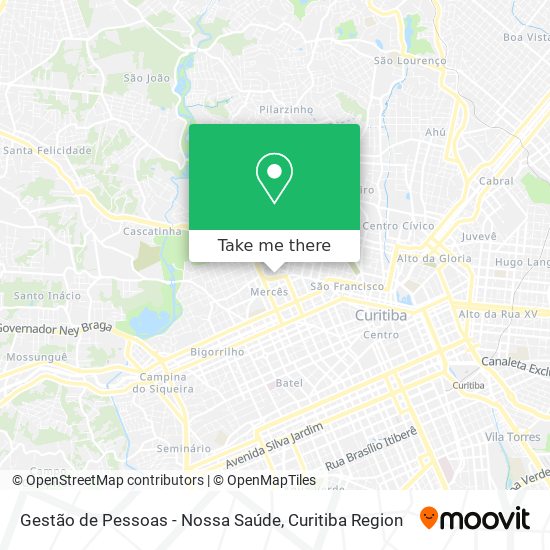 Gestão de Pessoas - Nossa Saúde map