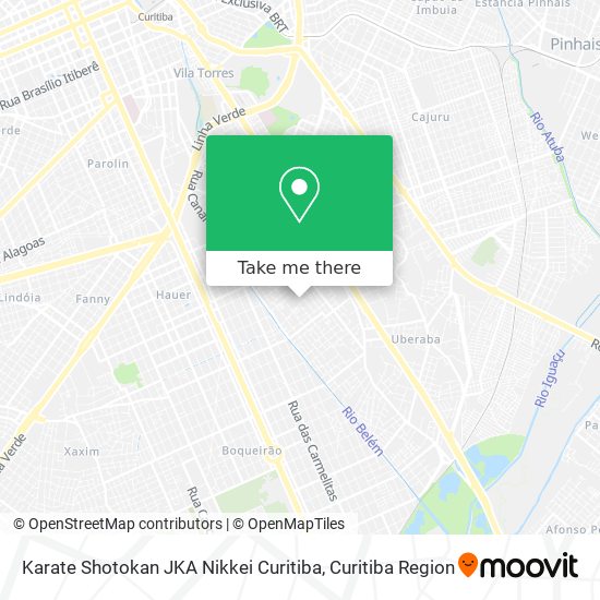 Karate Shotokan JKA Nikkei Curitiba map