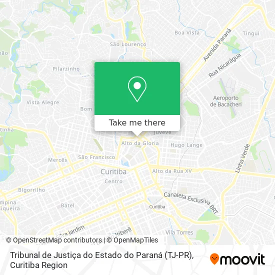 Tribunal de Justiça do Estado do Paraná (TJ-PR) map