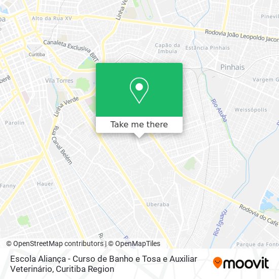 Escola Aliança - Curso de Banho e Tosa e Auxiliar Veterinário map