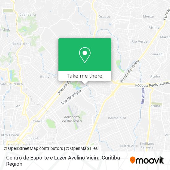 Centro de Esporte e Lazer Avelino Vieira map