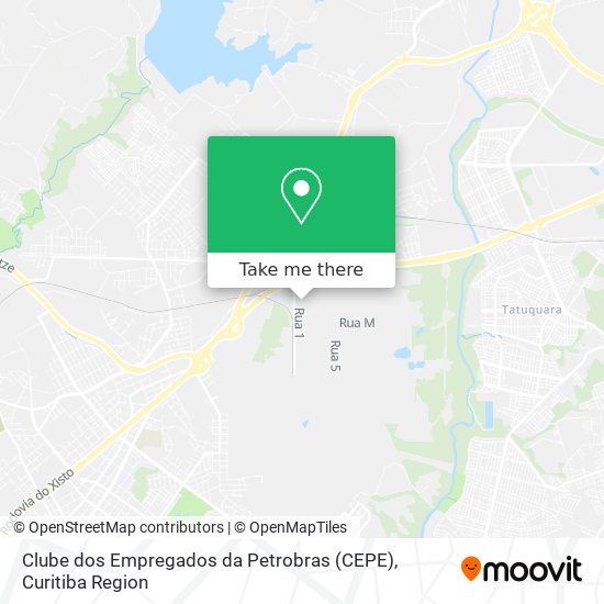 Mapa Clube dos Empregados da Petrobras (CEPE)