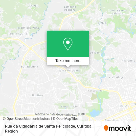 Rua da Cidadania de Santa Felicidade map