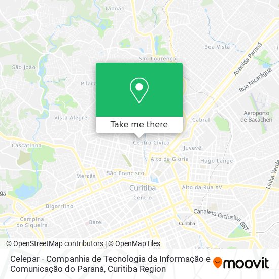 Mapa Celepar - Companhia de Tecnologia da Informação e Comunicação do Paraná