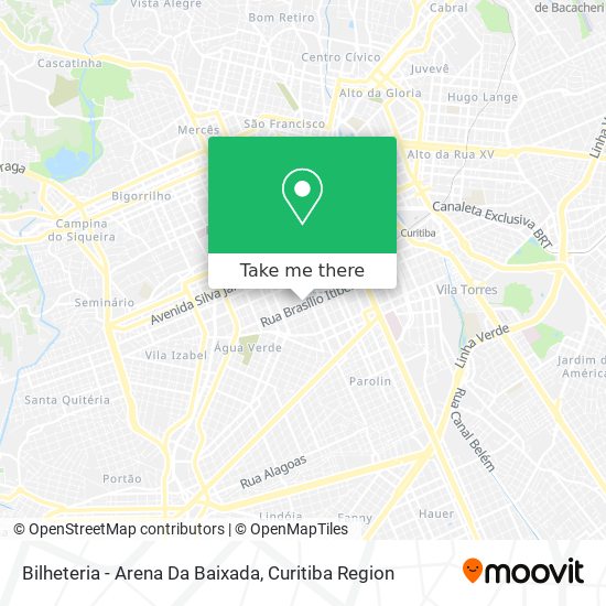 Bilheteria - Arena Da Baixada map