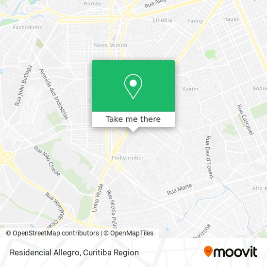 Residencial Allegro map