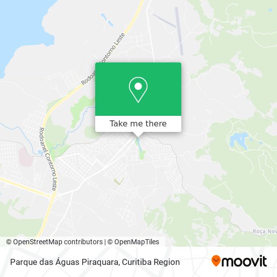 Parque das Águas Piraquara map