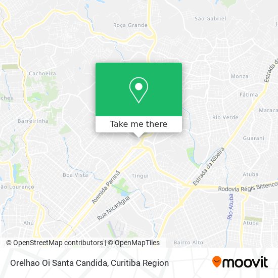 Orelhao Oi Santa Candida map