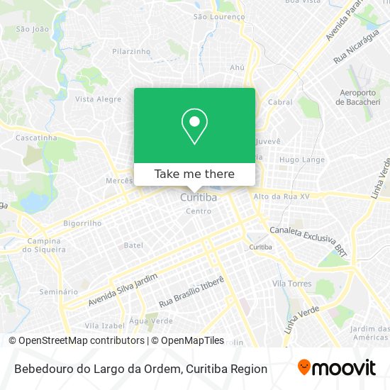 Bebedouro do Largo da Ordem map