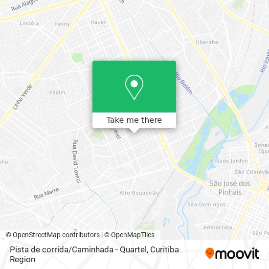 Mapa Pista de corrida / Caminhada - Quartel