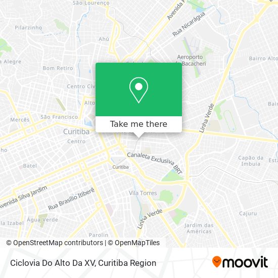 Ciclovia Do Alto Da XV map