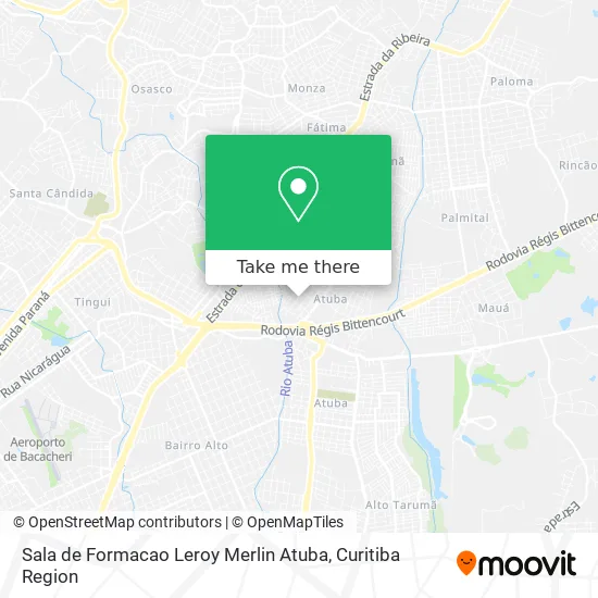 Sala de Formacao Leroy Merlin Atuba map