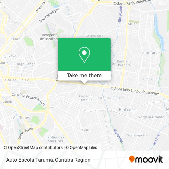 Mapa Auto Escola Tarumã