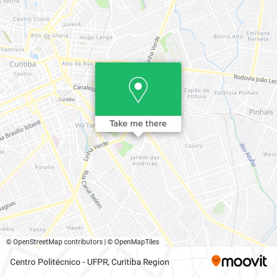 Mapa Centro Politécnico - UFPR