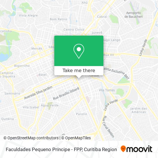 Faculdades Pequeno Príncipe - FPP map