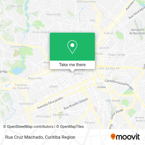 Rua Cruz Machado map
